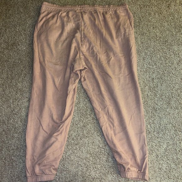 Women's Plus Size Pink Sweat Pants W/Drawstring Sz. 3X By Just Be... - Picture 2 of 3